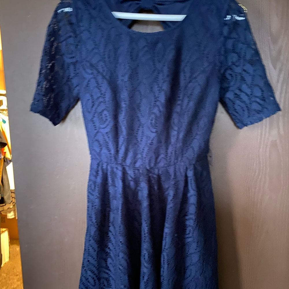 Navy Lace Dress